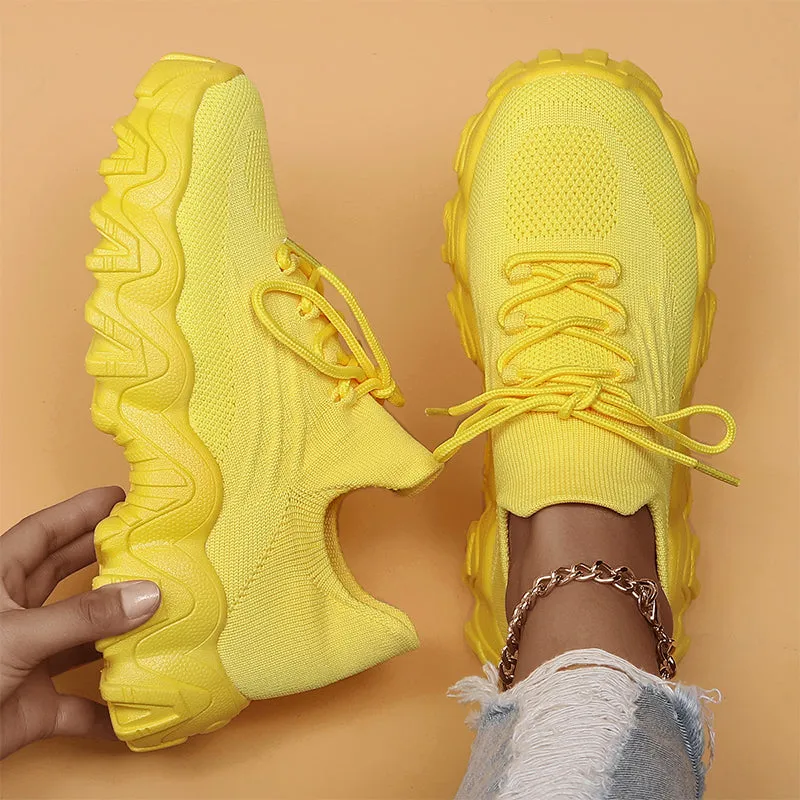 2024 Summer Lace-up Low Top Slip on Women Sneakers