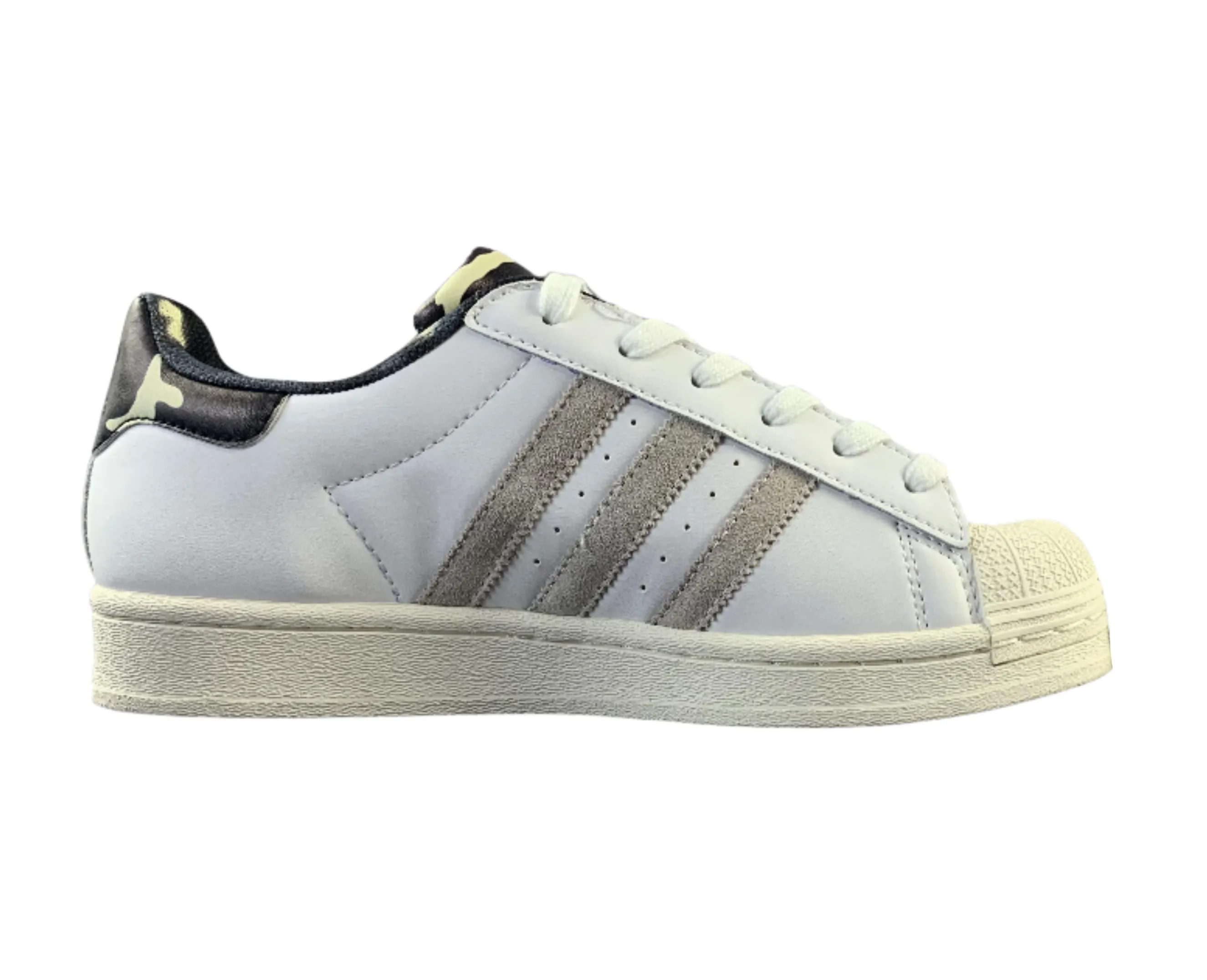 Adidas Superstar - White & Suede Accents