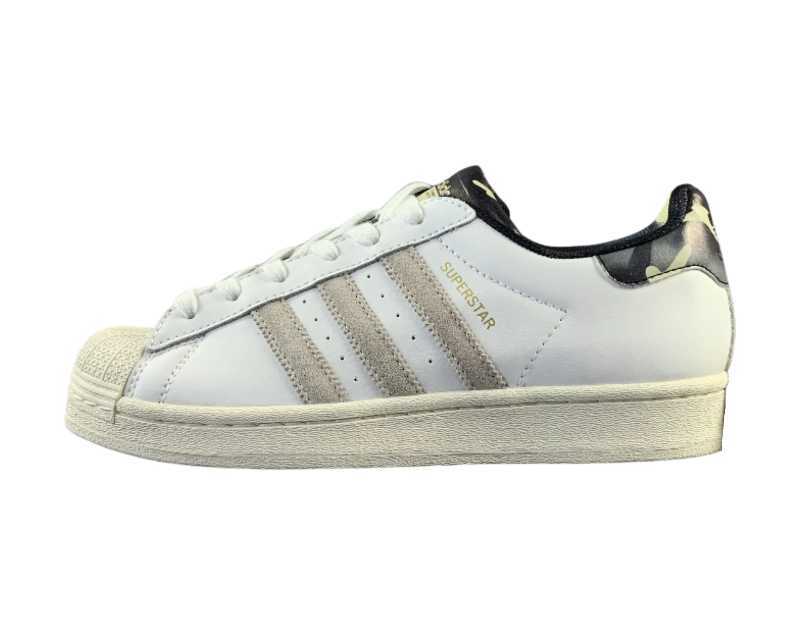 Adidas Superstar - White & Suede Accents