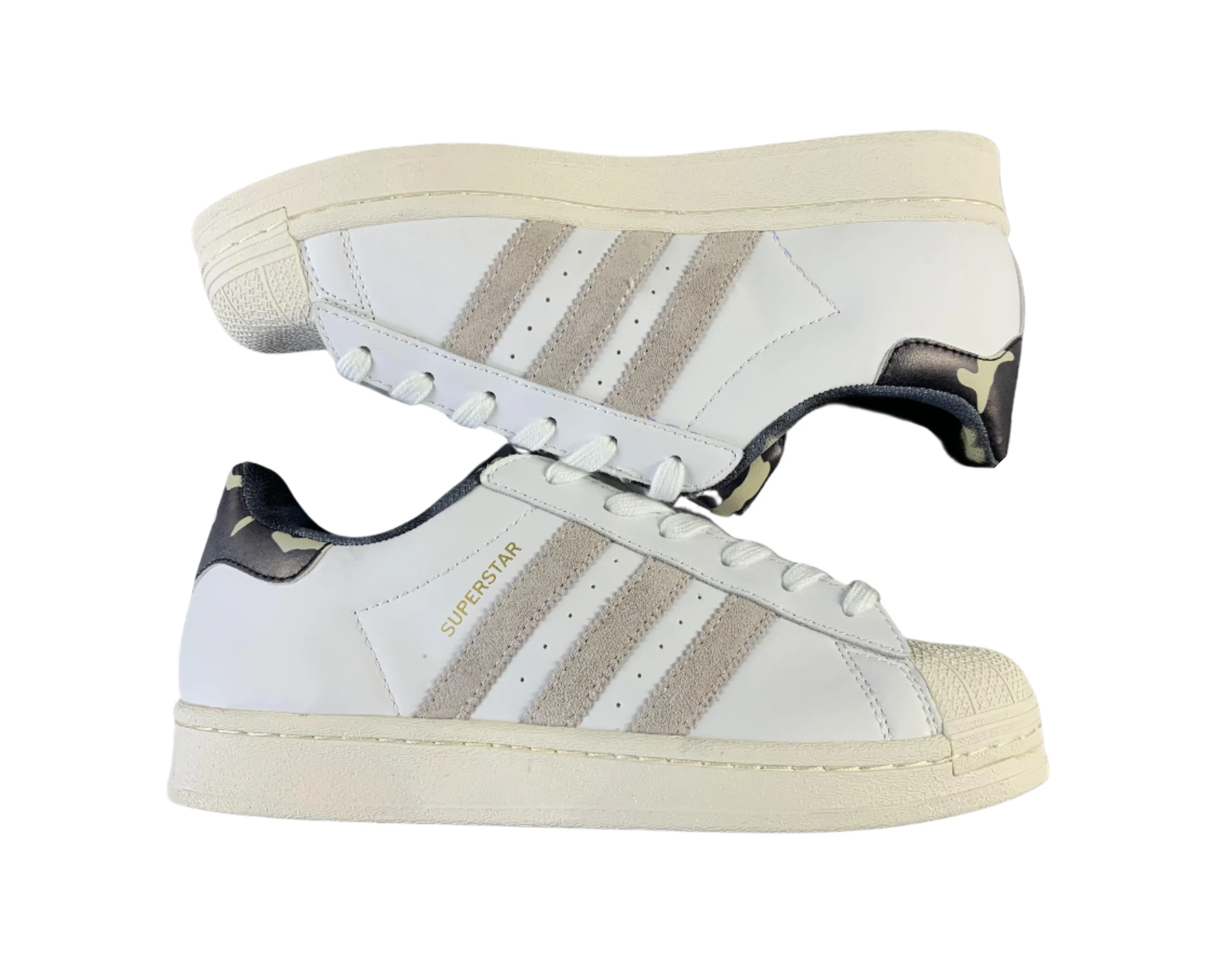 Adidas Superstar - White & Suede Accents