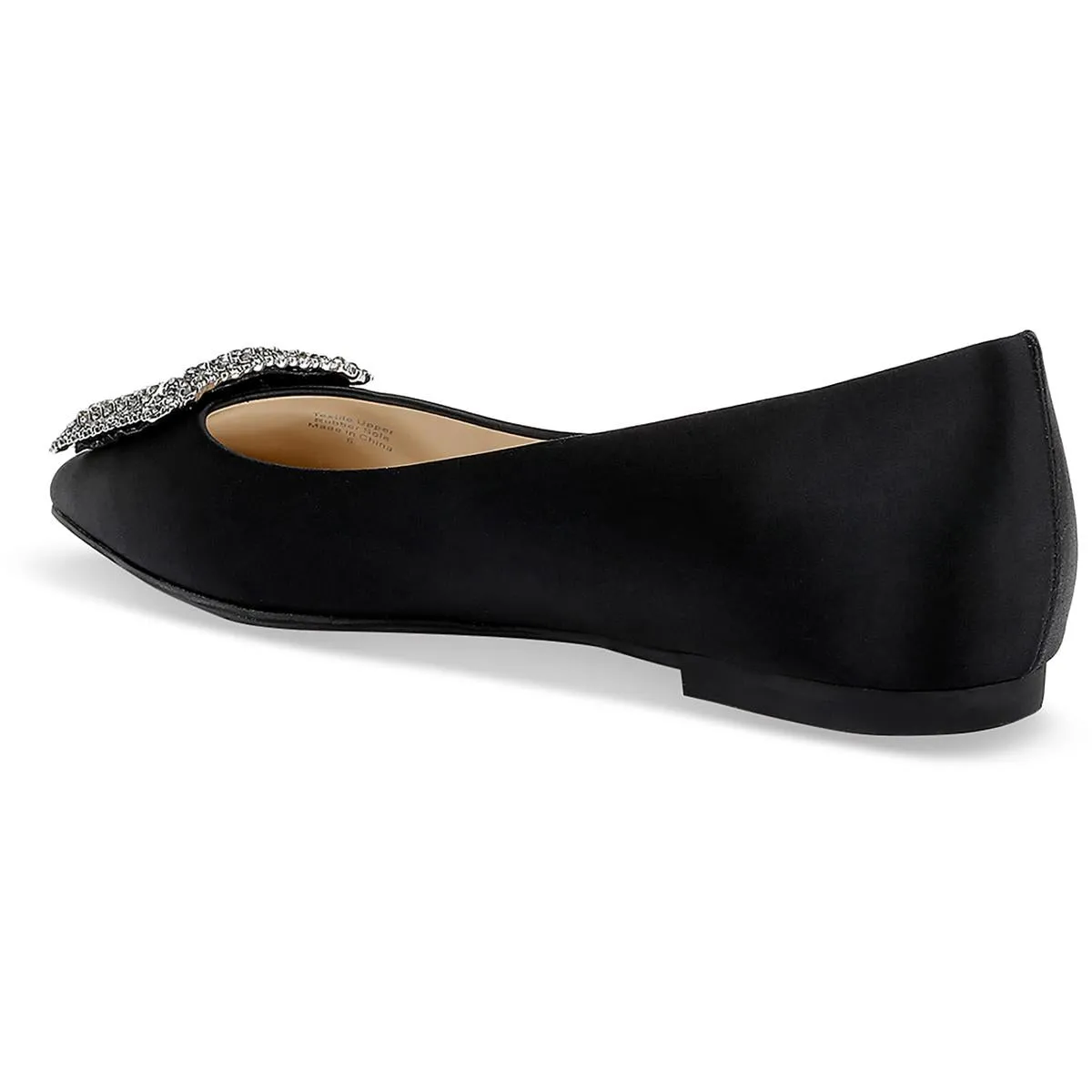 Badgley Mischka Womens Emerie Rhinestone Slip-On Loafers