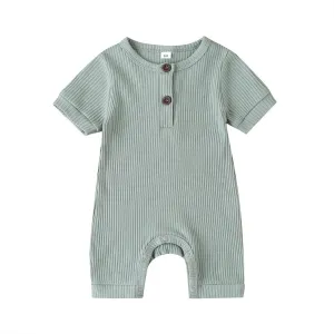 Basic Short Sleeved Playsuit