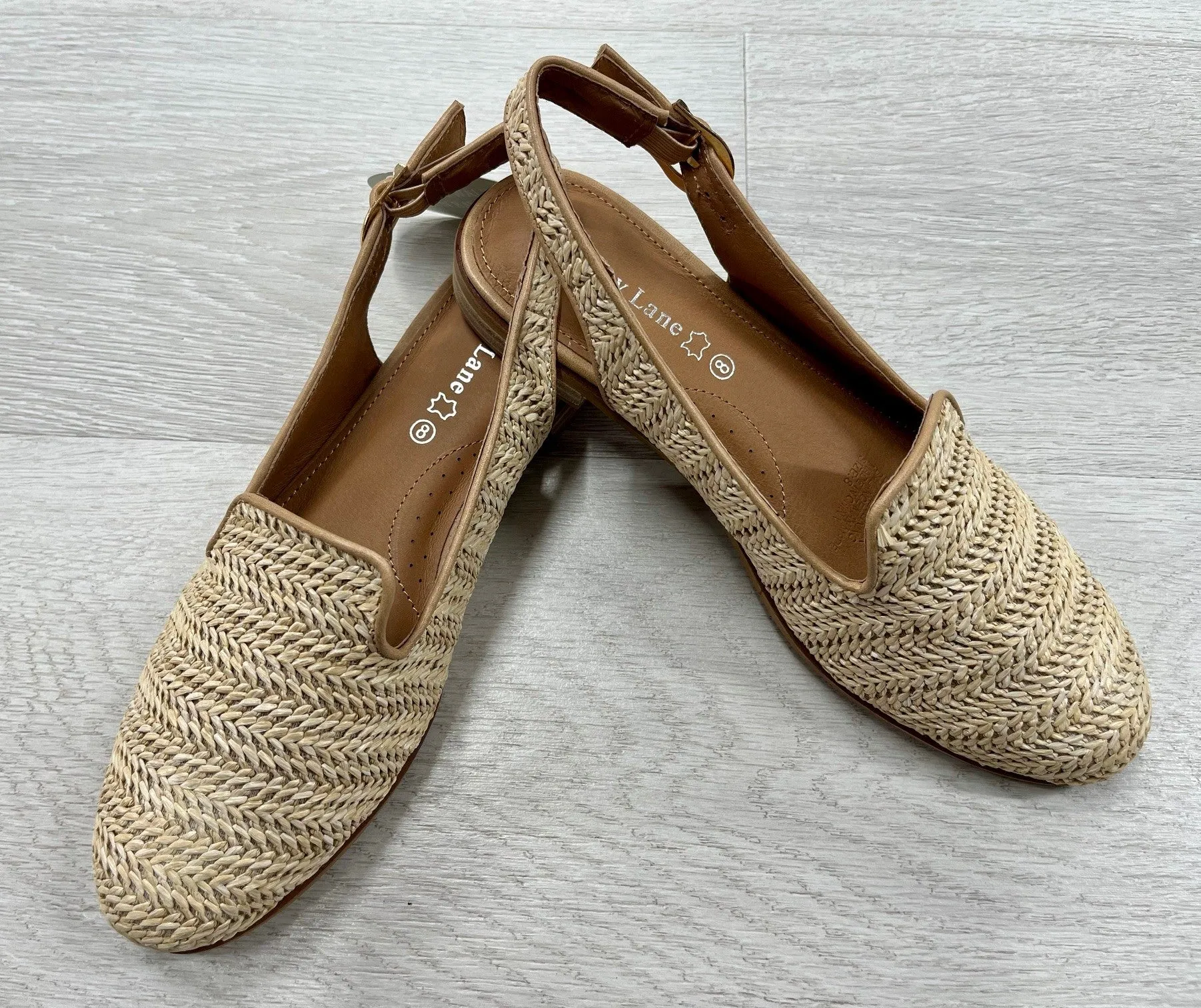 Bay Lane Blair Raffia Sling Back Shoe Black Raffia 6