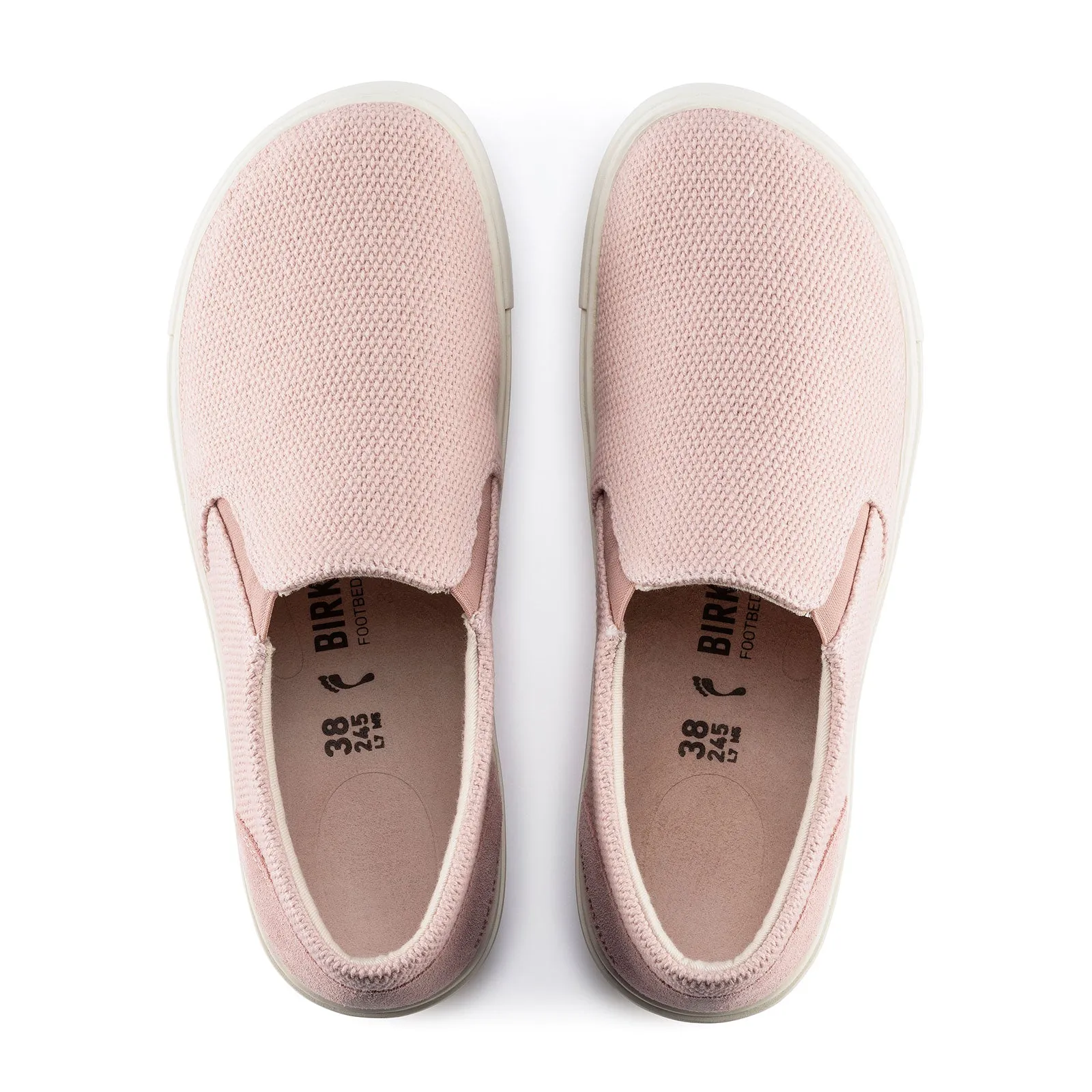 Birkenstock Oswego Narrow Slip On Sneaker (Women) - Soft Pink Canvas