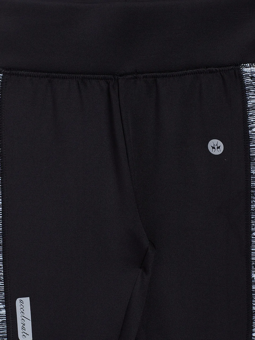 Black Colorblocked Track Pants
