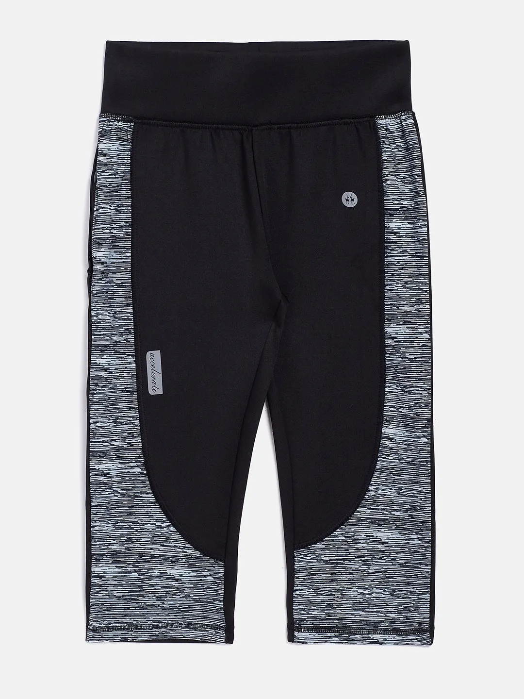 Black Colorblocked Track Pants