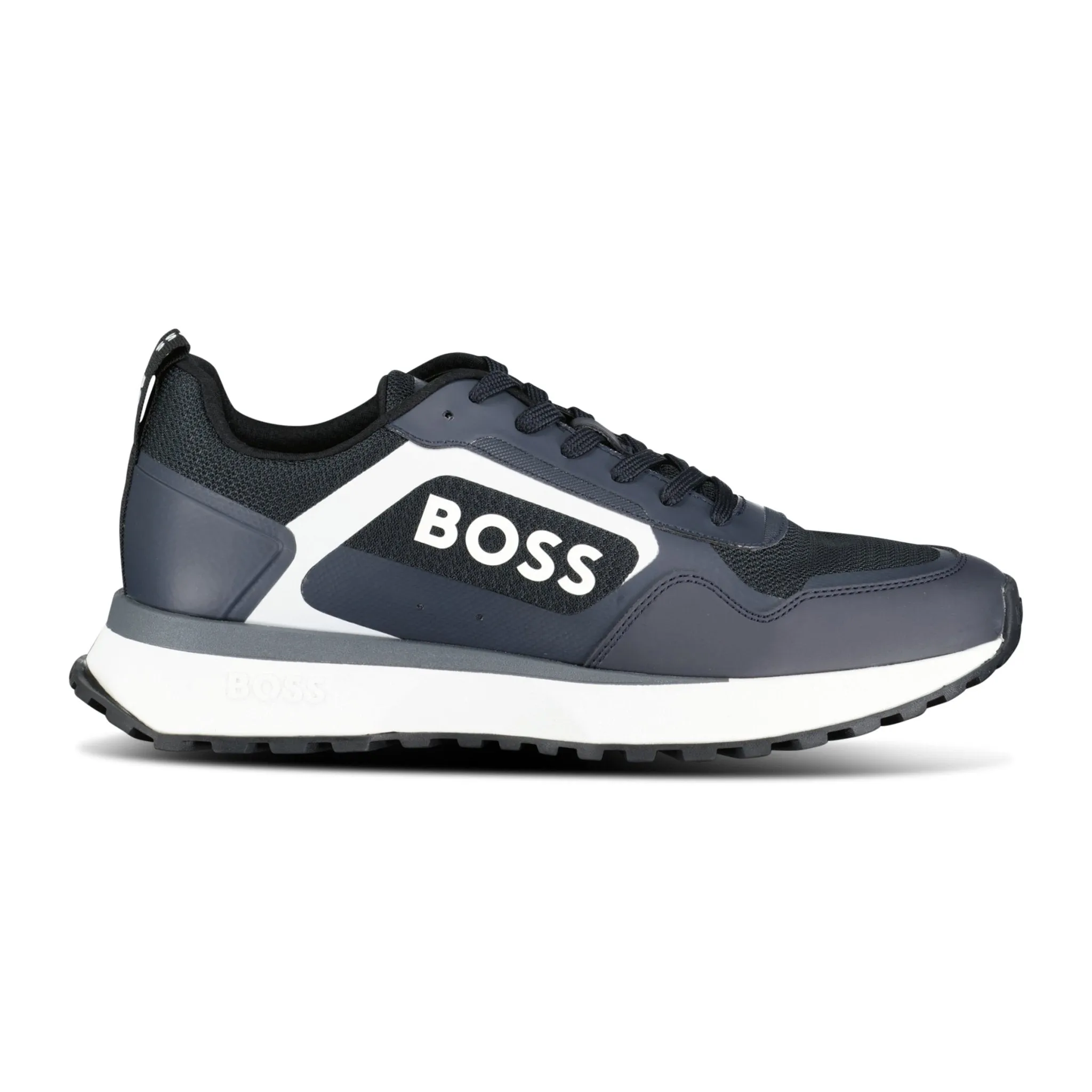 Boss Logo 'Jonah' Trainers Navy Blue
