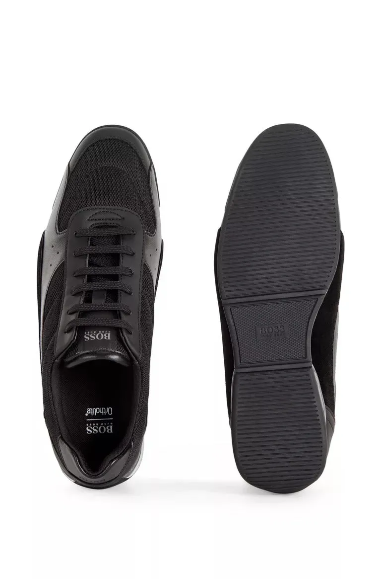 BOSS Saturn low-top trainers in mixed materials