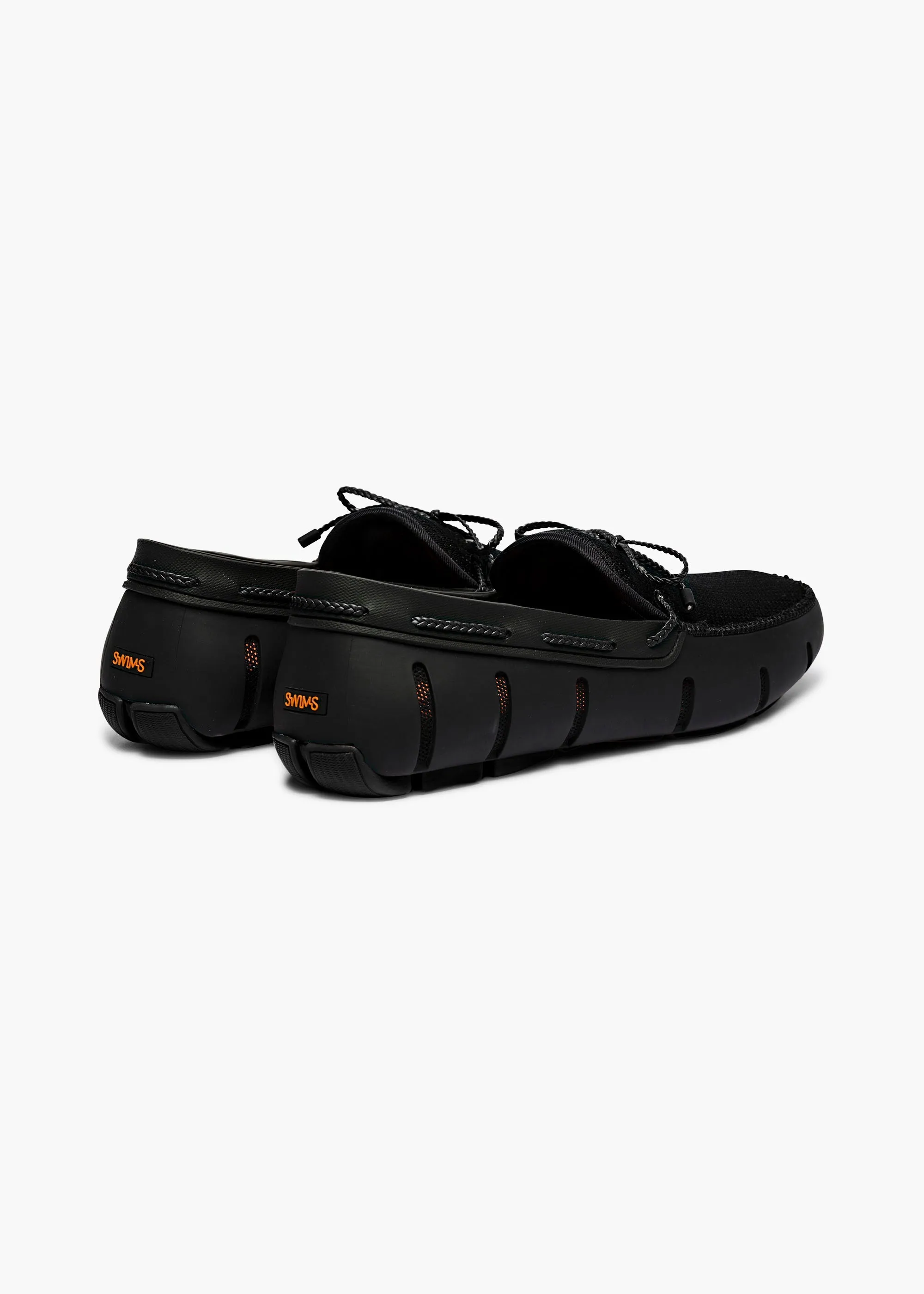 Braided Lace Loafer in Black