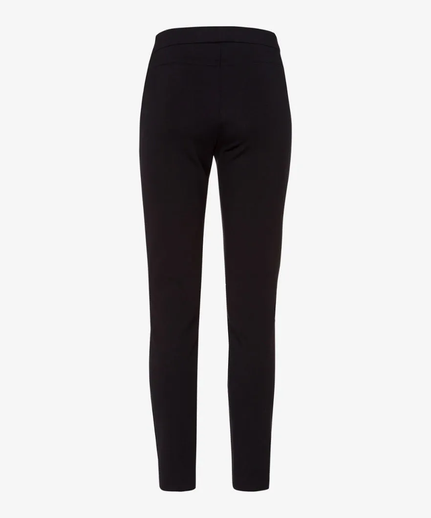 Brax Lab Lou Zip Skinny Fit Trouser 74-5307 Black