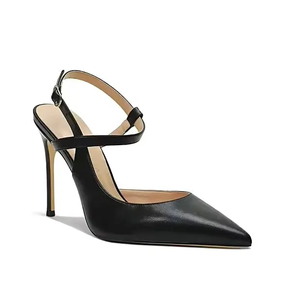 Bridget Heels || Black Leather