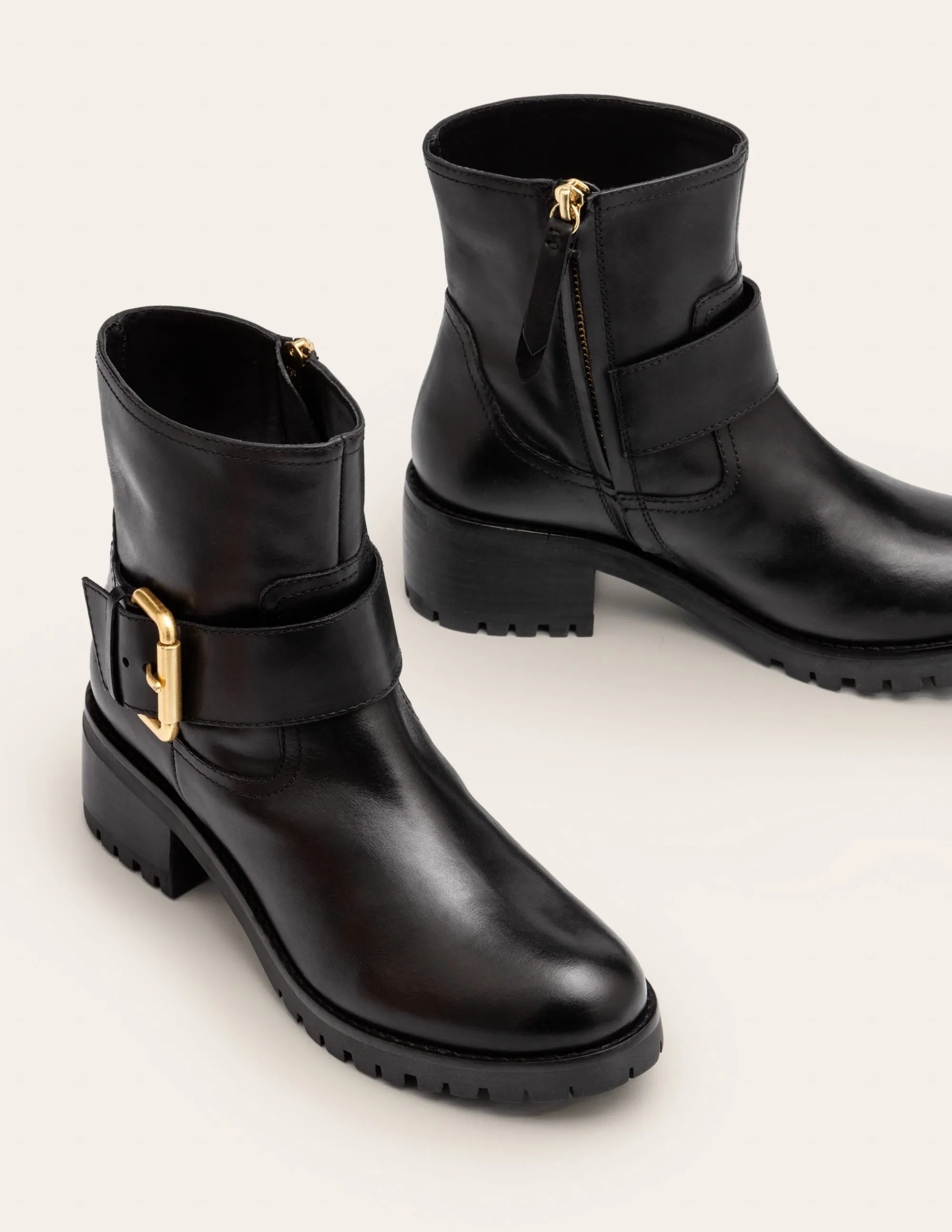Bristol Biker Boots-Black