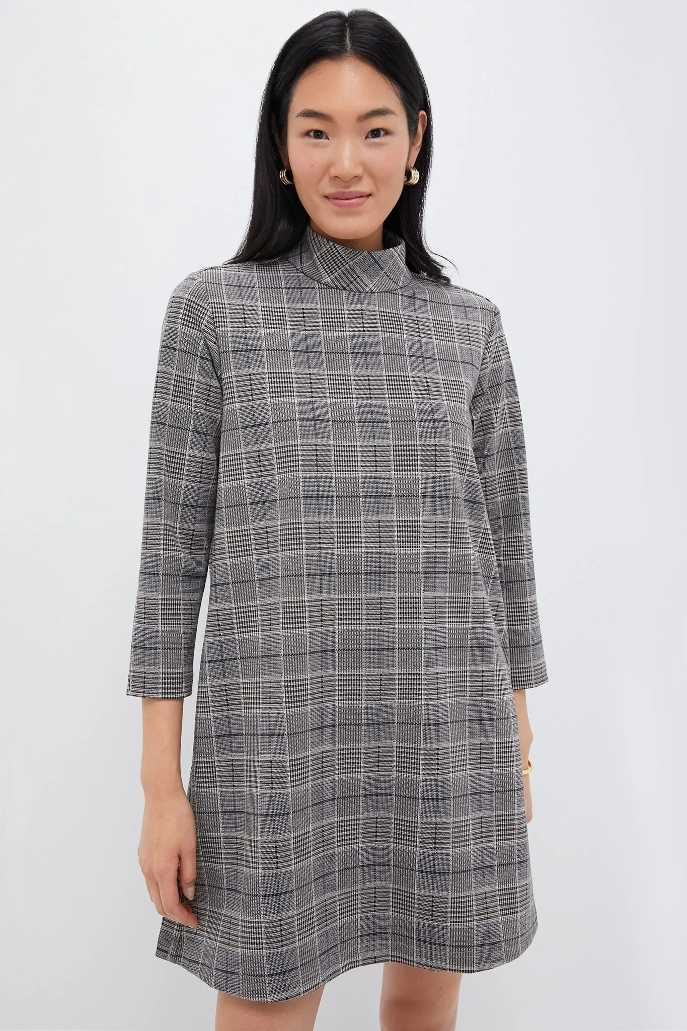 Brown Plaid Mod Ellie Dress