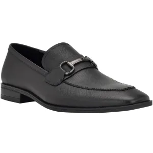 Calvin Klein Mens Malcome 2 Leather Slip-On Loafers