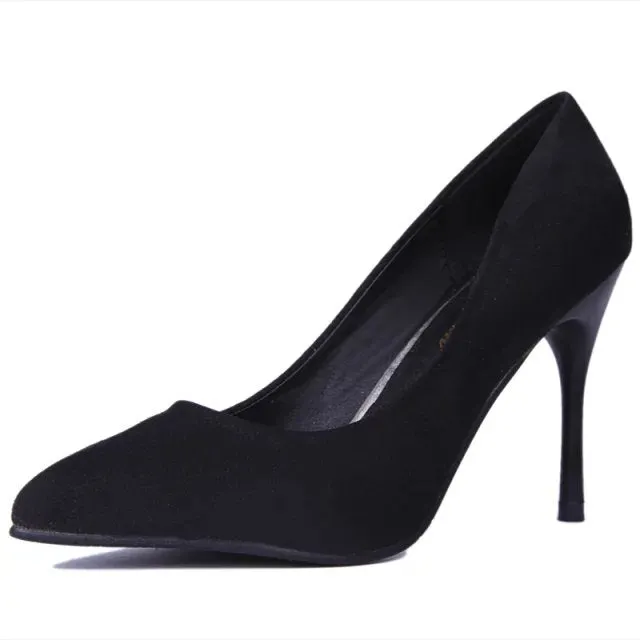 Candy Color Low Cut Pointed Toe Stiletto High Heels Party Shoes