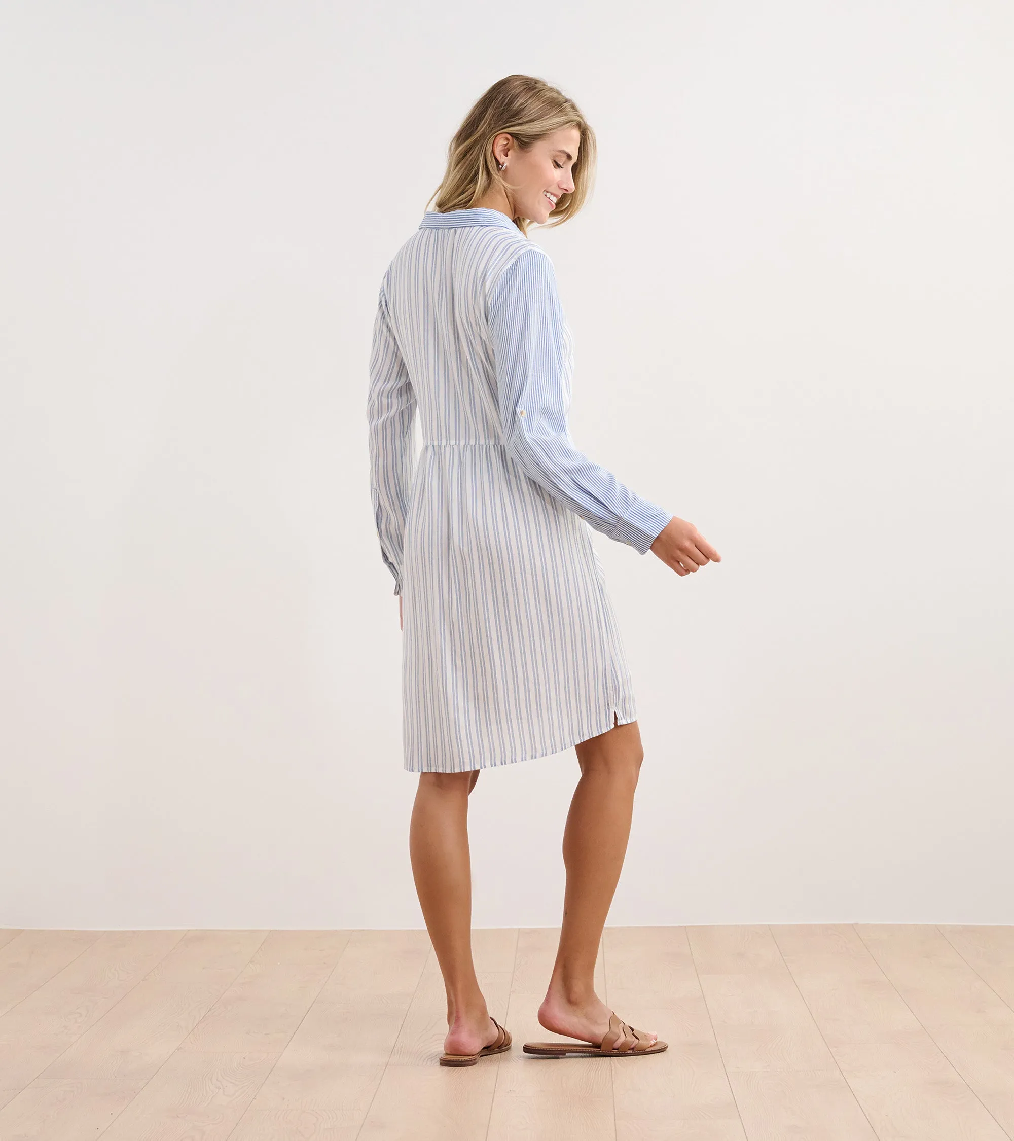 Cara Shirt Dress - Mix & Match Stripes