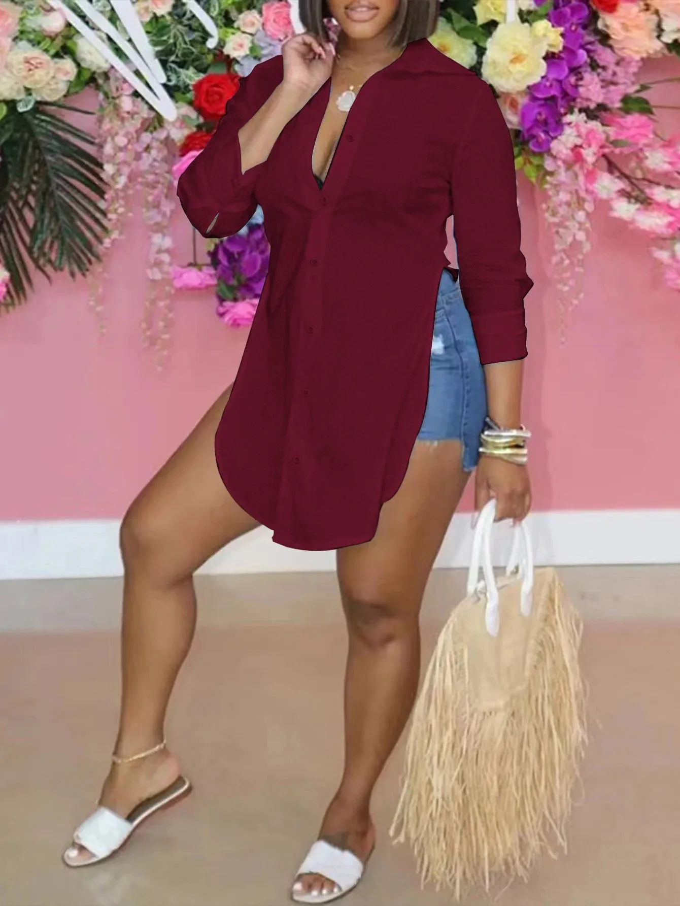 Casual Slit Shirt