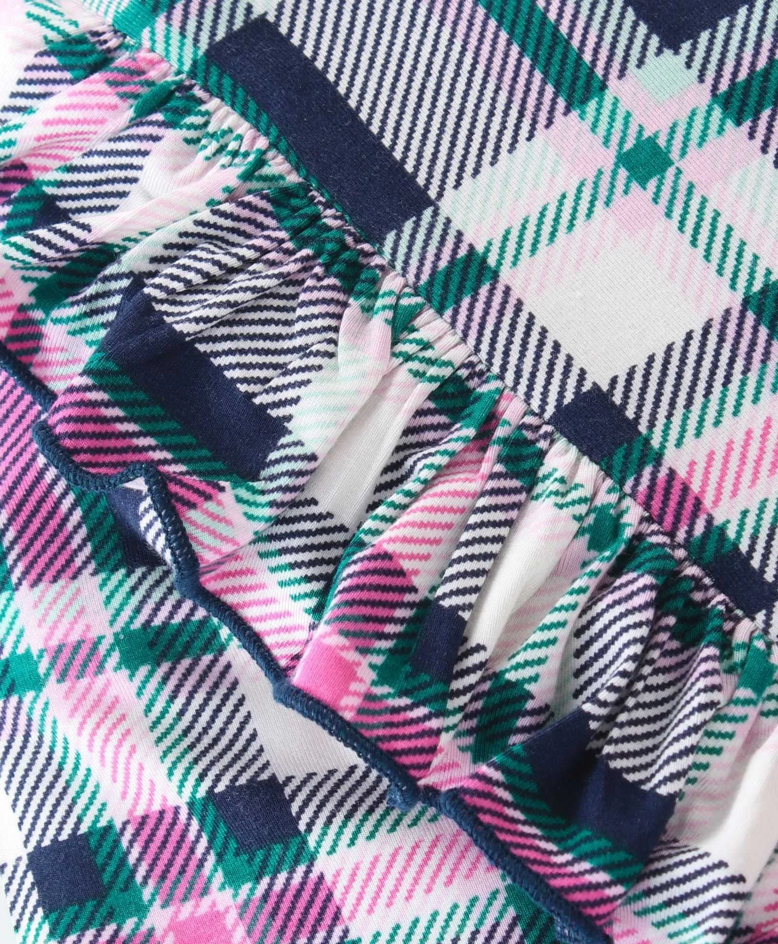 Checkered with Frill Printed Top Palazzo Set