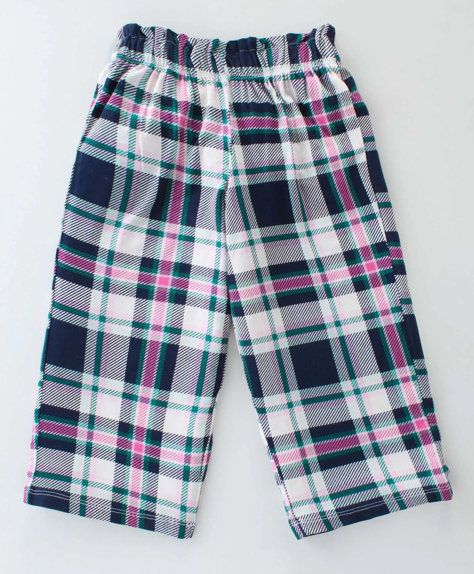 Checkered with Frill Printed Top Palazzo Set