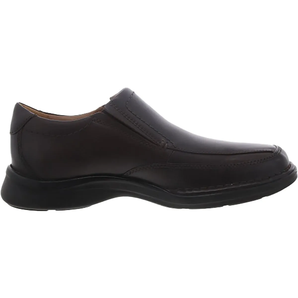 Clarks Mens Kempton Free Leather Slip On Loafers