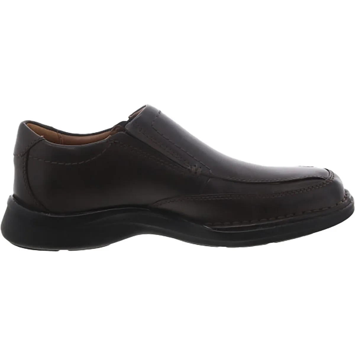 Clarks Mens Kempton Free Leather Slip On Loafers