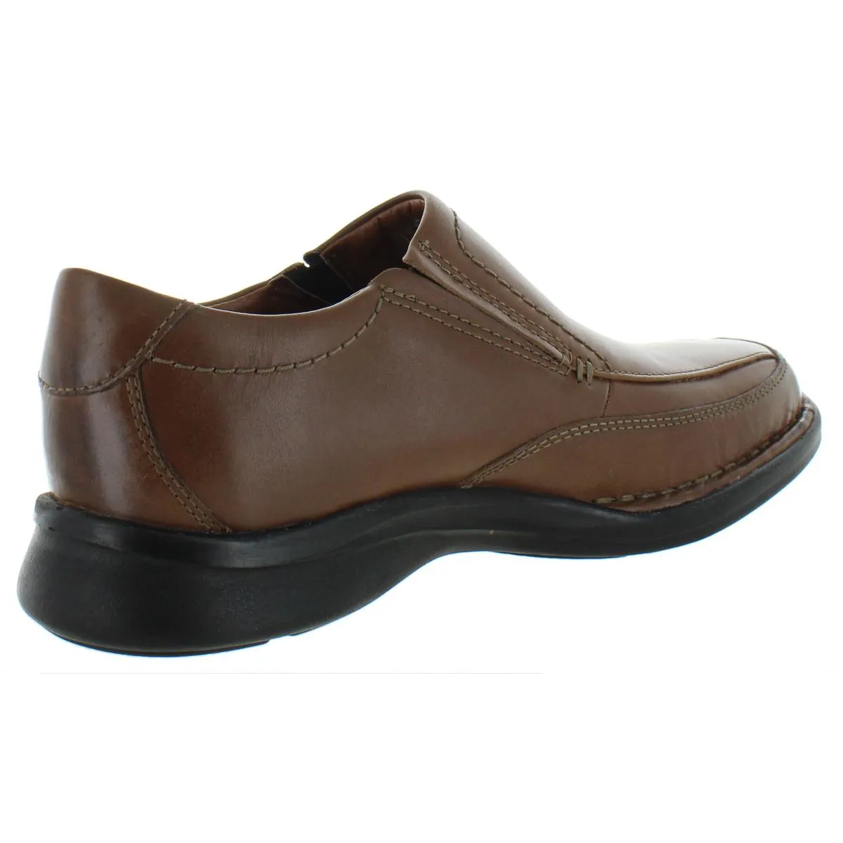 Clarks Mens Kempton Free Leather Slip On Loafers