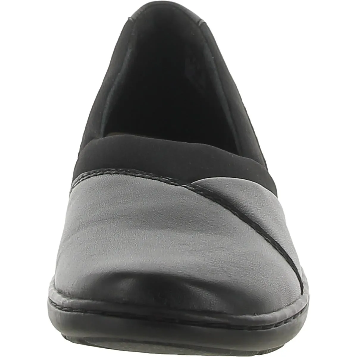 Clarks Womens Cora Charm Leather Slip-On Loafers