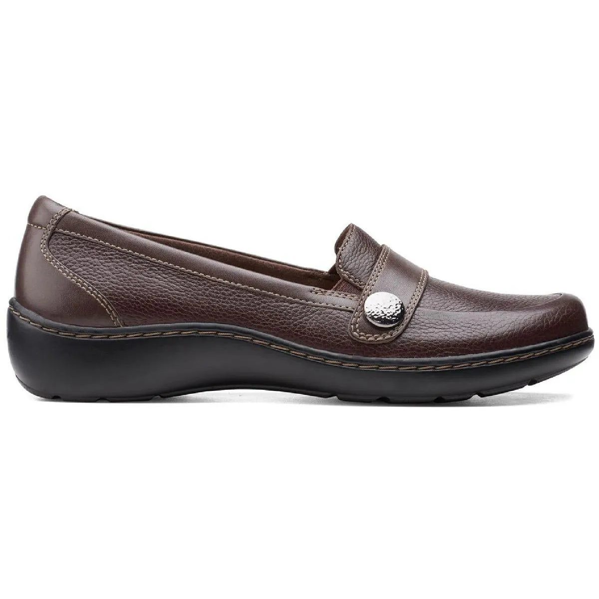Clarks Womens Cora Daisy Padded Insole Slip On Loafers