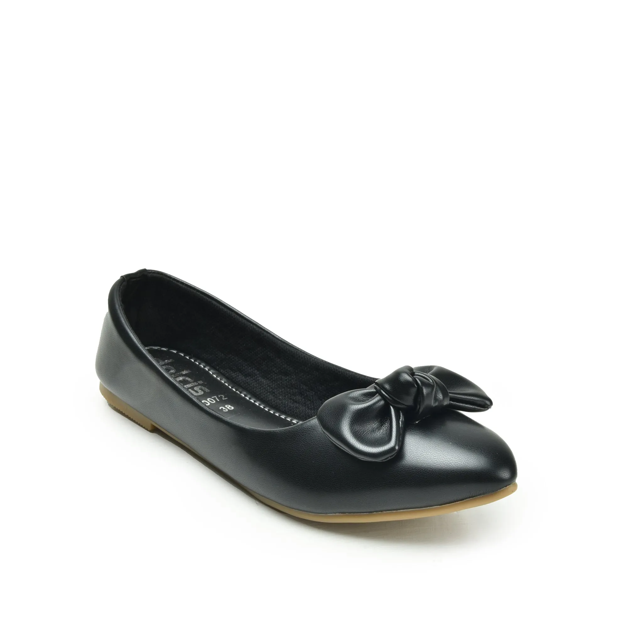 Classic Black Bow Ballet Flats | 434N-C