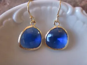 Cobalt Earrings Gold - #21