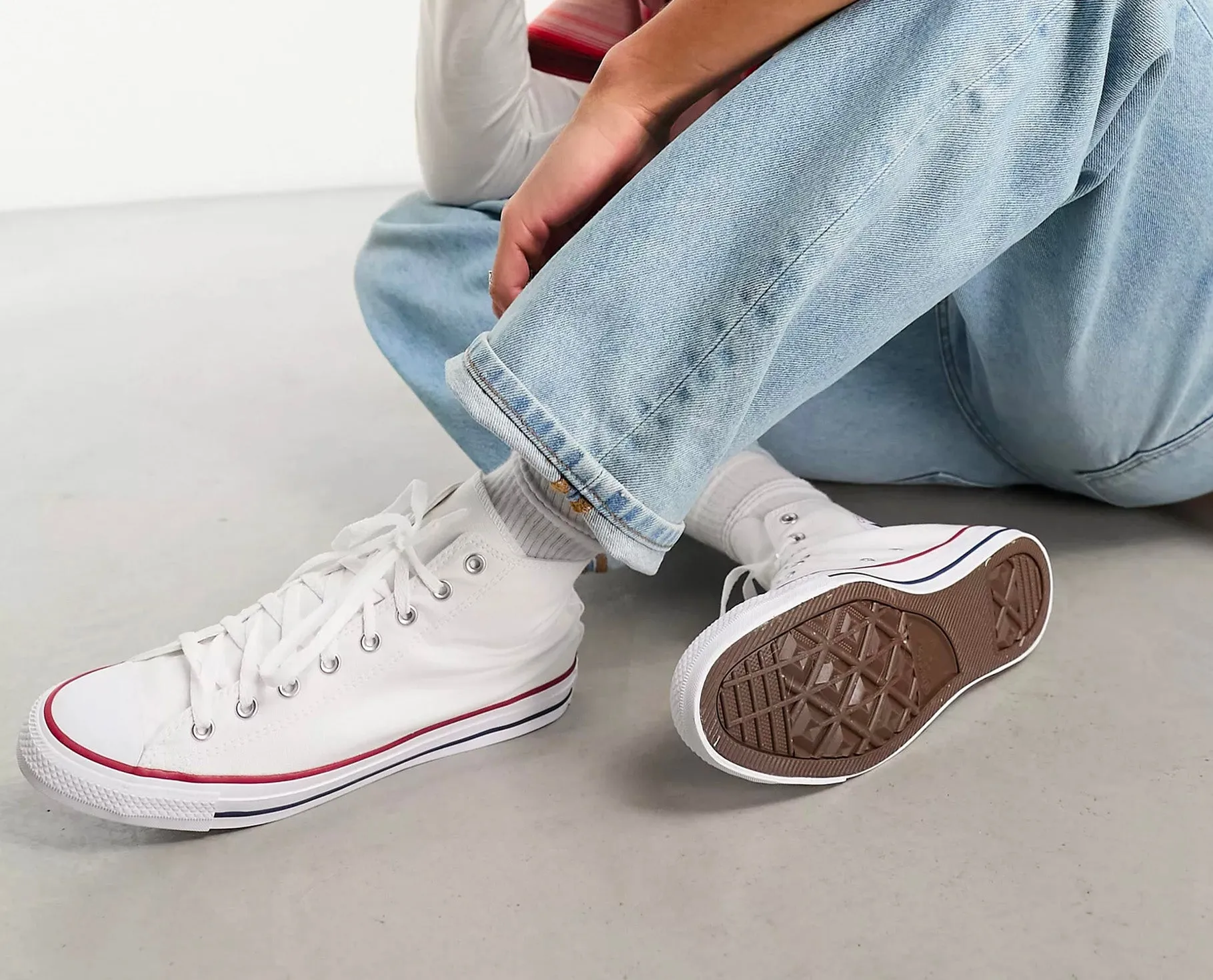 Converse Unisex Chuck Taylor Optical White HIGH <br> M7650C