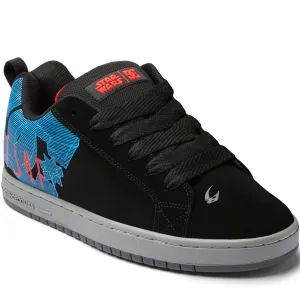 DC Shoes Mens Star Wars Graffik Low Rise Suede Trainers - Black