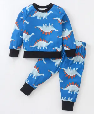 Dinasour Printed Sweatshirt Jogger Set