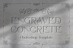 Engraved Concrete Template