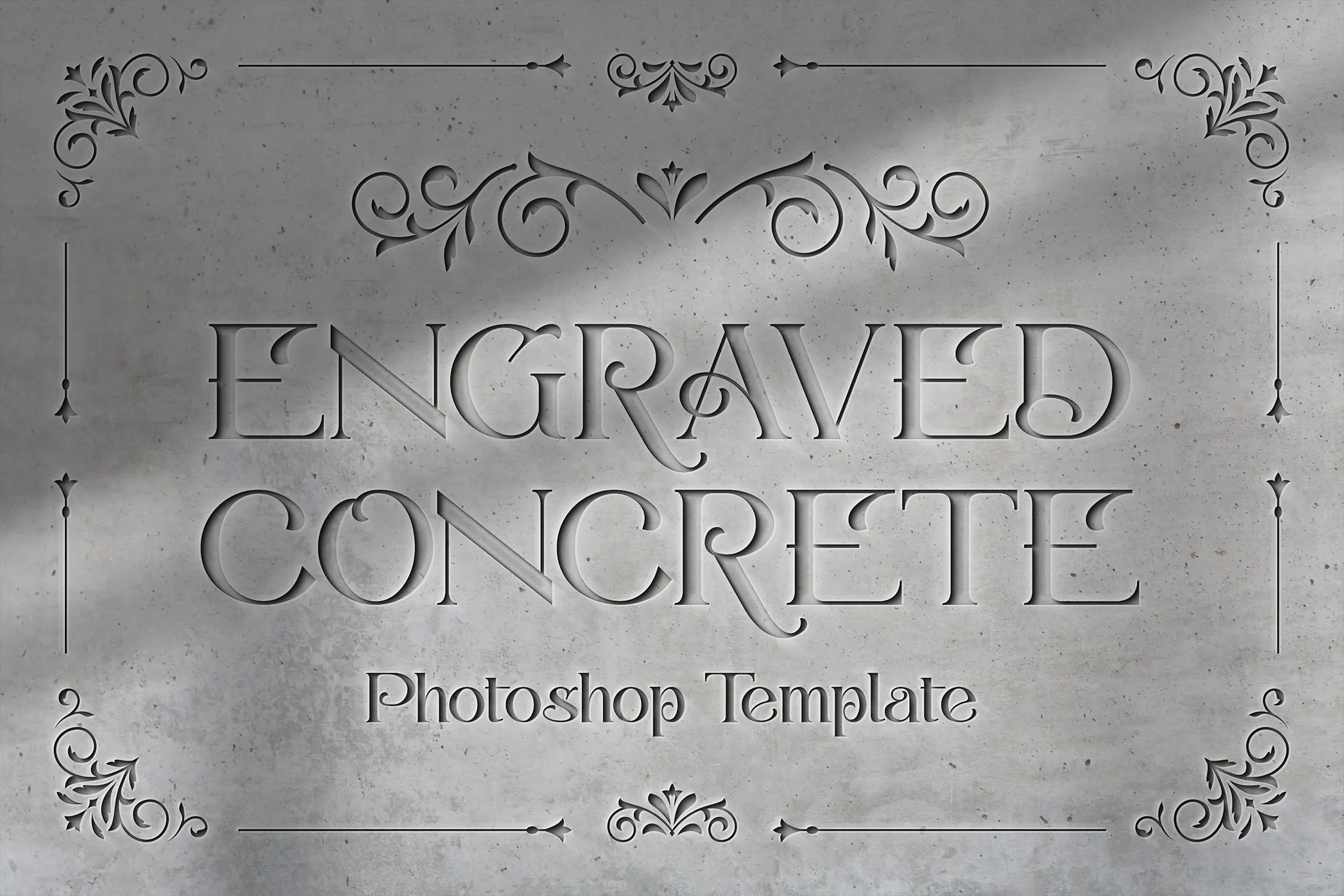 Engraved Concrete Template