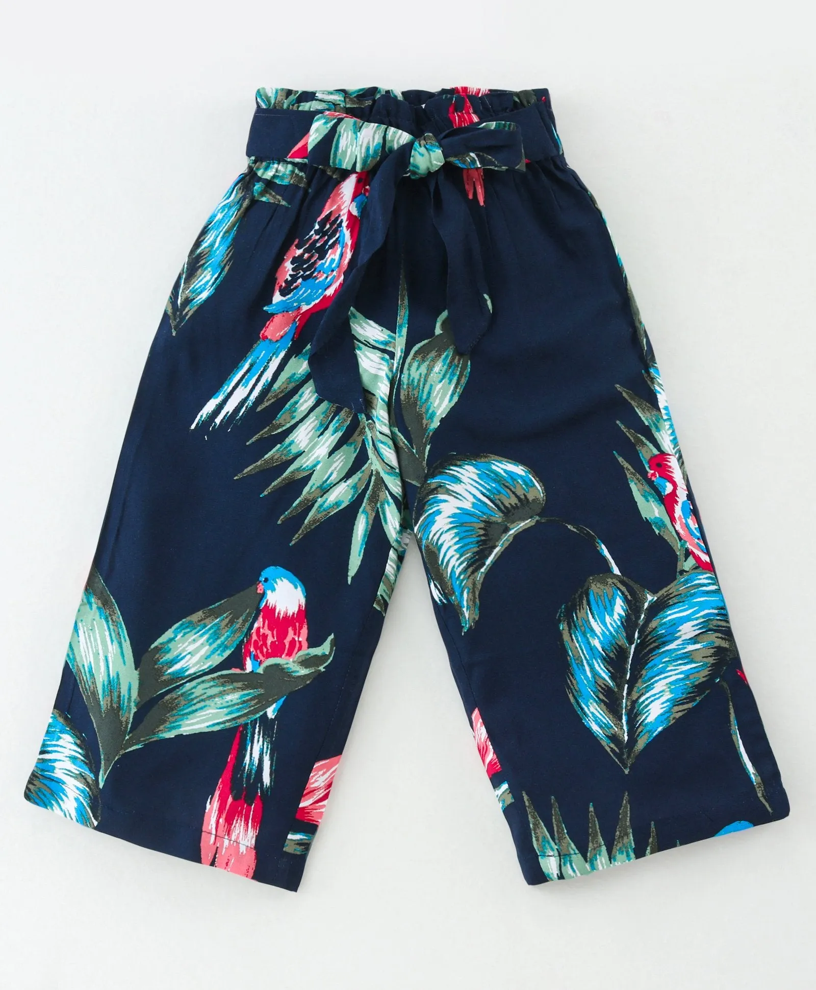 Forest Printed Crop Shirt Palazzo Set