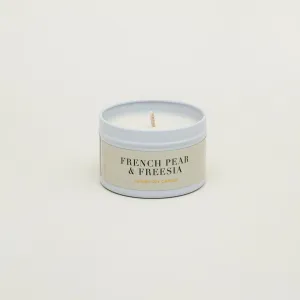French Pear & Freesia Tin Candle