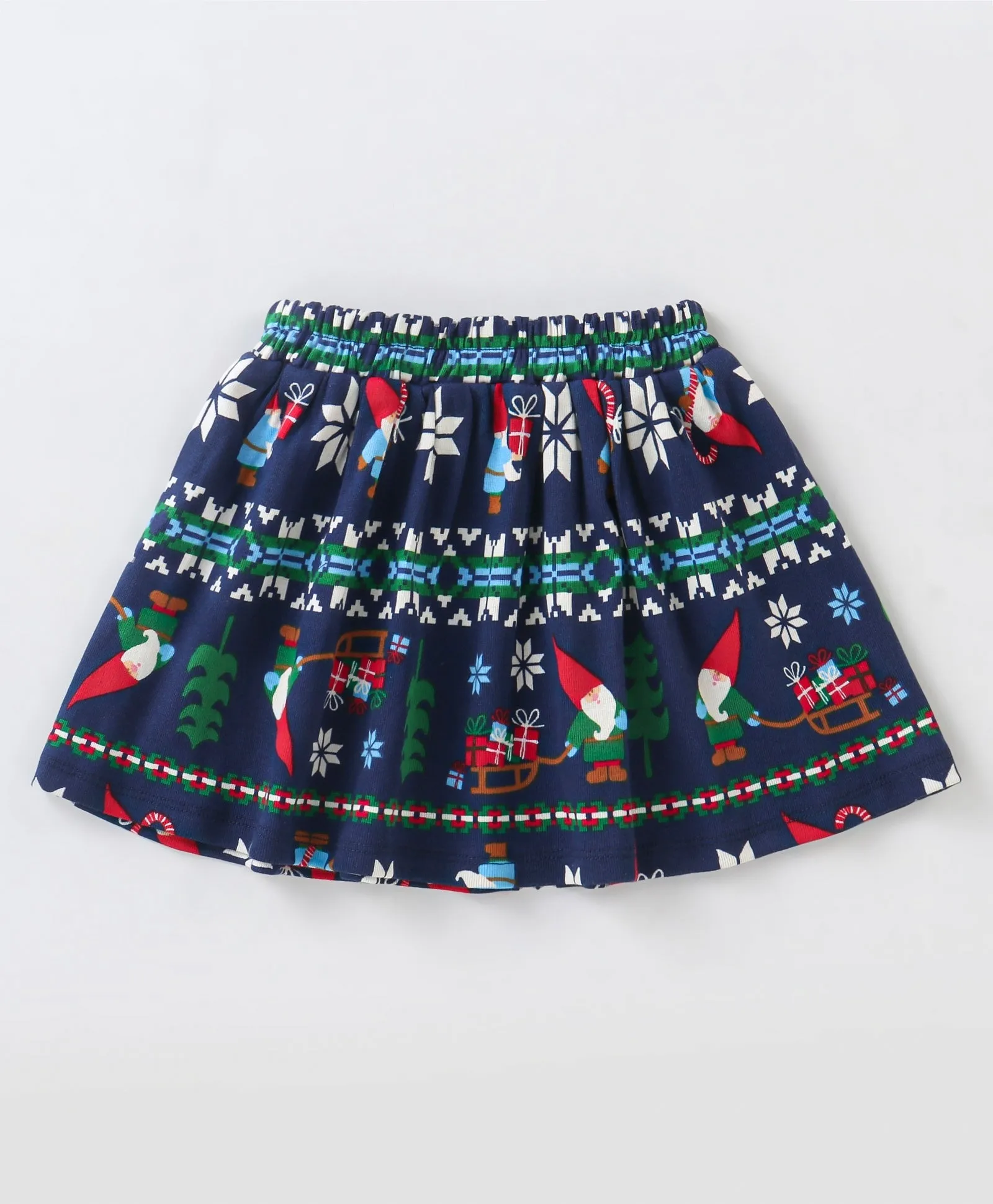 Front Frilled Top Jacquard Skirt Set