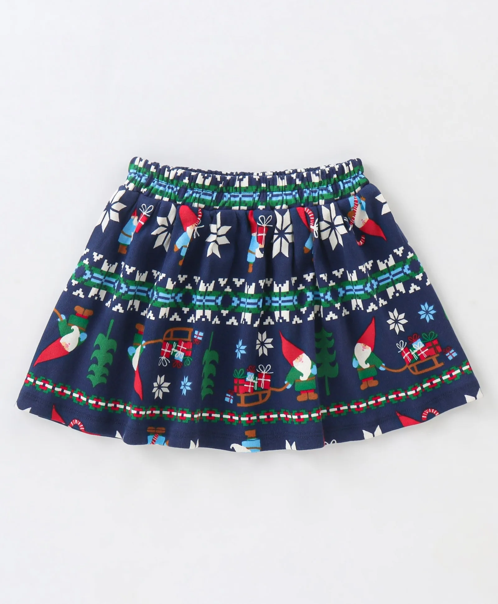 Front Frilled Top Jacquard Skirt Set