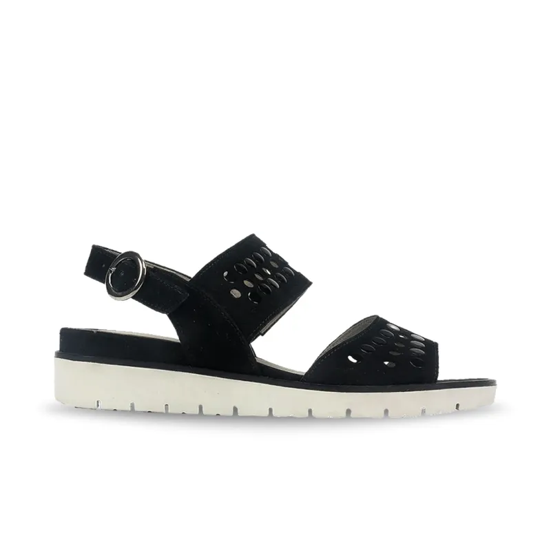 Gabor Women's 85.503.17 Sandal - Black Suede