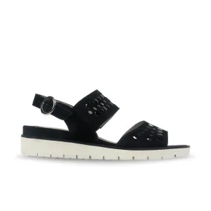 Gabor Women's 85.503.17 Sandal - Black Suede