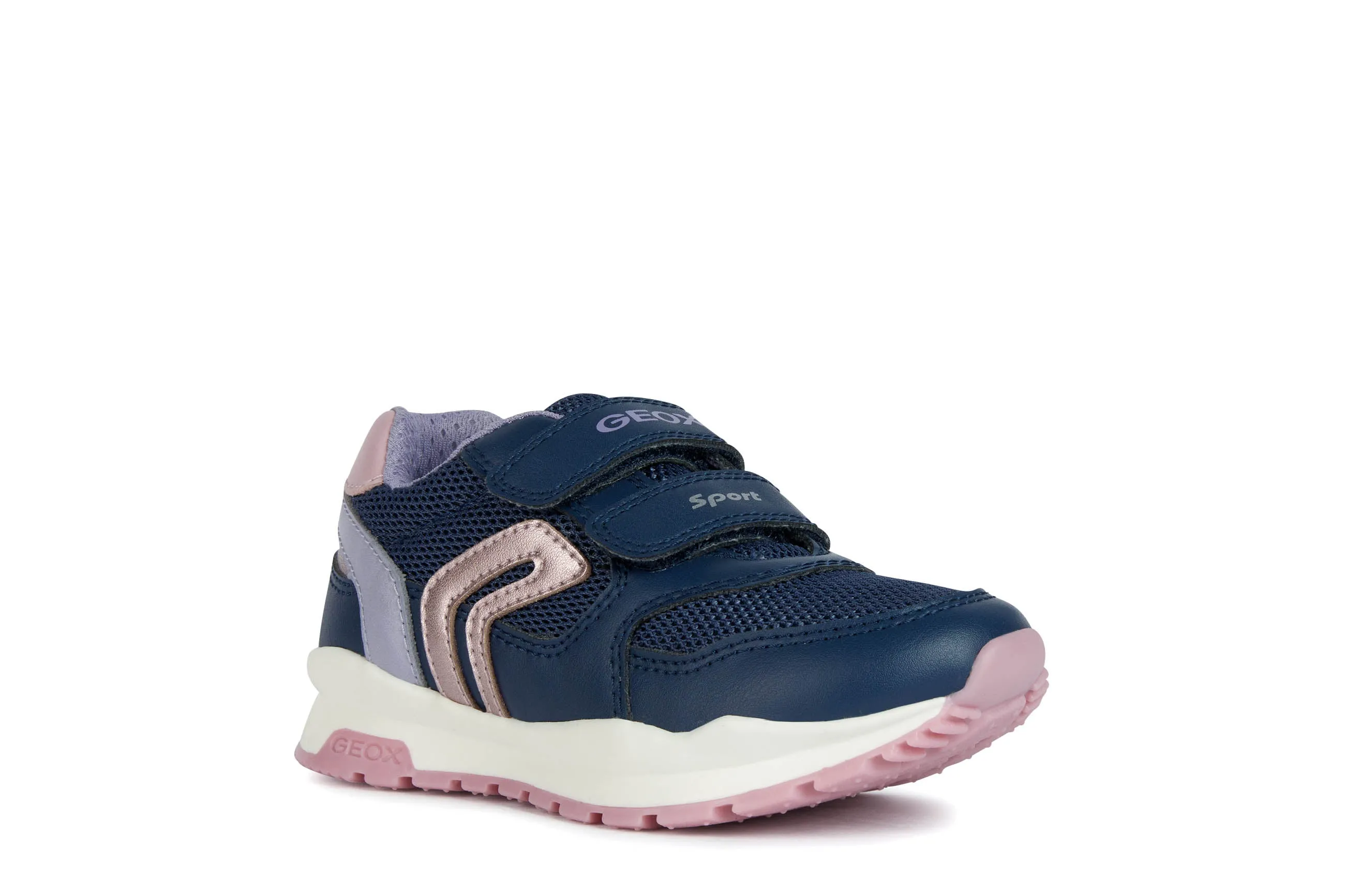 Geox Pavel J048CA Trainers Navy Pink