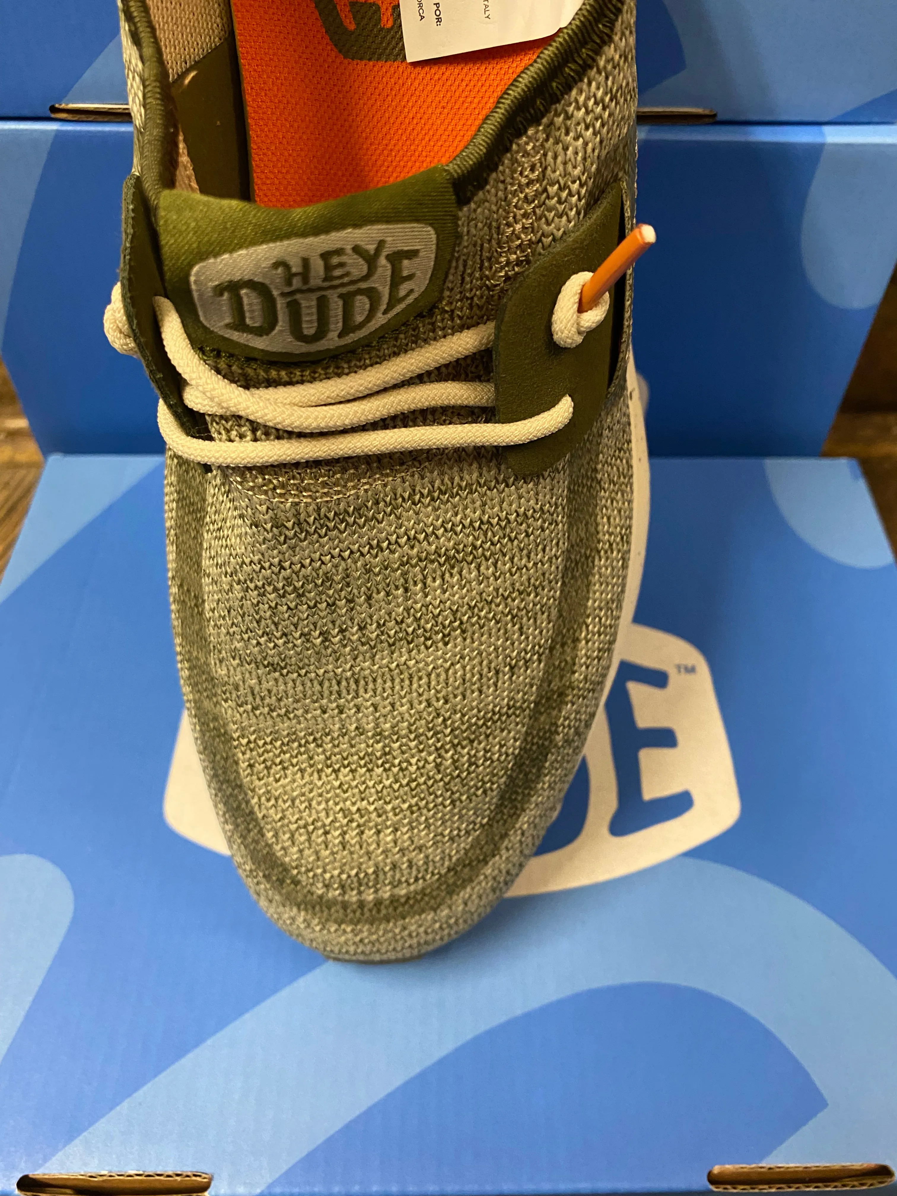 Heydude Sirocco Sport Mode --Green/Dusty Olive /Orange===SALE===