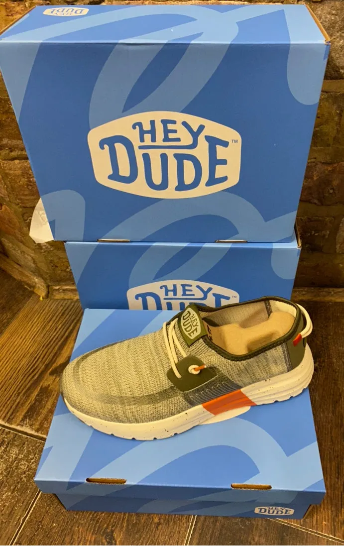 Heydude Sirocco Sport Mode --Green/Dusty Olive /Orange===SALE===