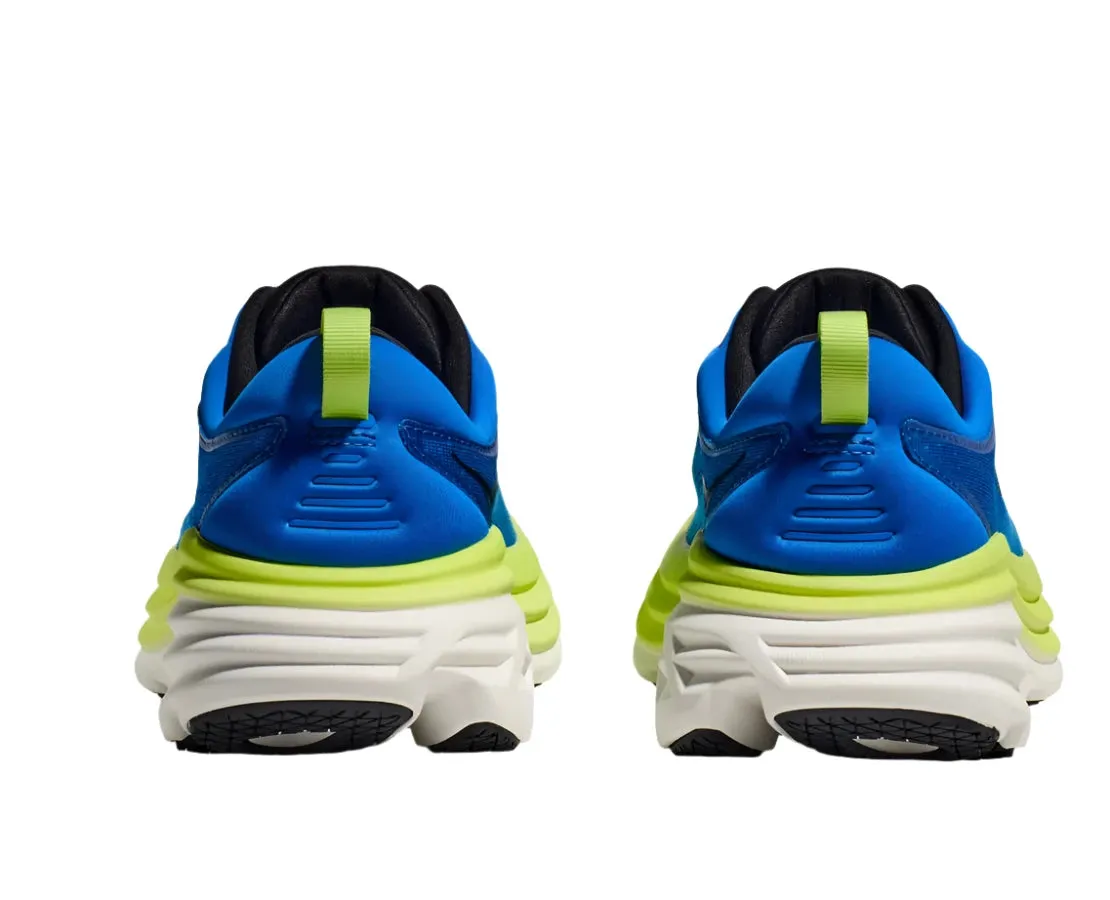 Hoka Mens Trainer Bondi 8 Electric Cobalt/Lettuce