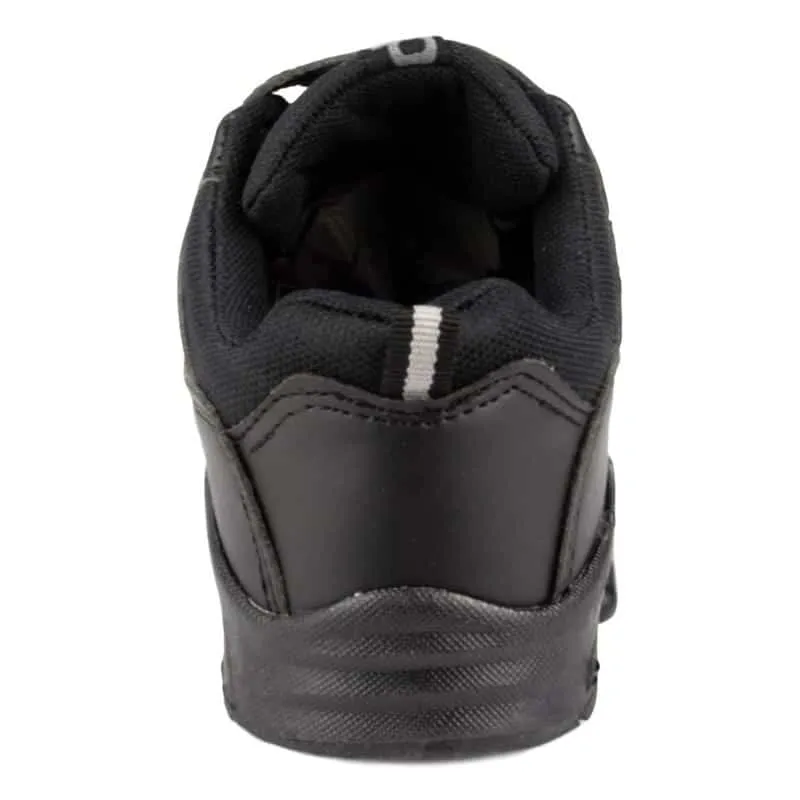 Kids Black Trainer Strap Fasten