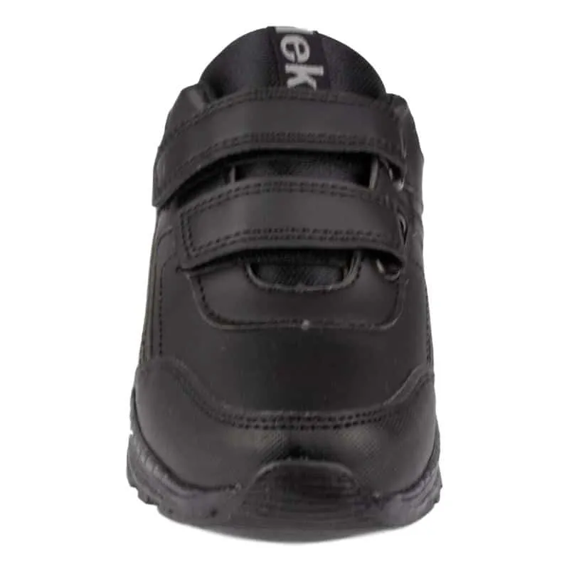 Kids Black Trainer Strap Fasten