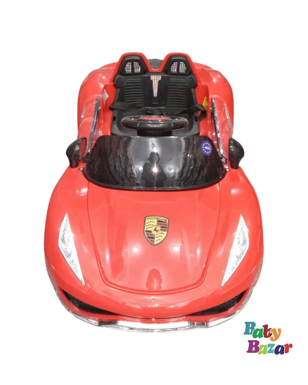 Kids Electric Car Red With Remote Control And Self Drive Function (M)