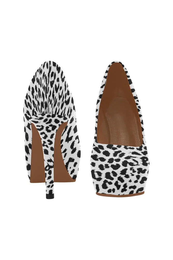 Leopard Black/White Women's High Heels