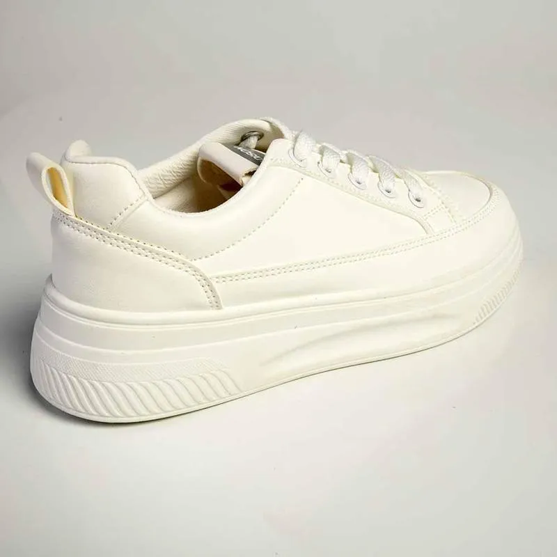 Madison Tylee Ladies Platform Sneaker - White